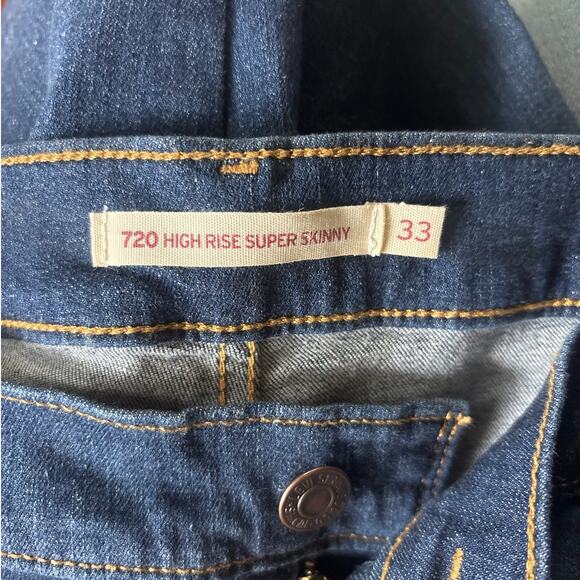 NWT LEVIS 720 High Rise Super Skinny Jeans  33 x 30 - Picture 4 of 8